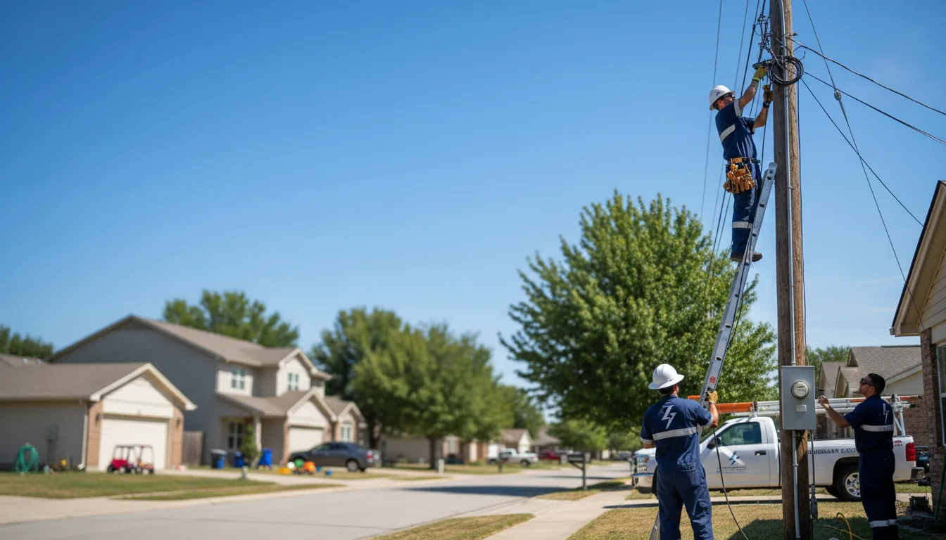 Residential electrician providing installation services in Hagan, GA